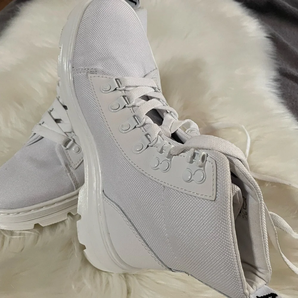 Dr. Martens Women's White Combat Boots - Picture 6 of 10